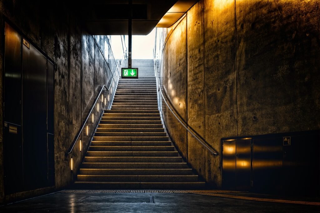 stairs, escape route, exit, emergency exit, escape, information sign, direction, rise, subway, underground, architecture, urban, escape route, exit, exit, exit, exit, exit, emergency exit, escape, escape, escape, subway, subway